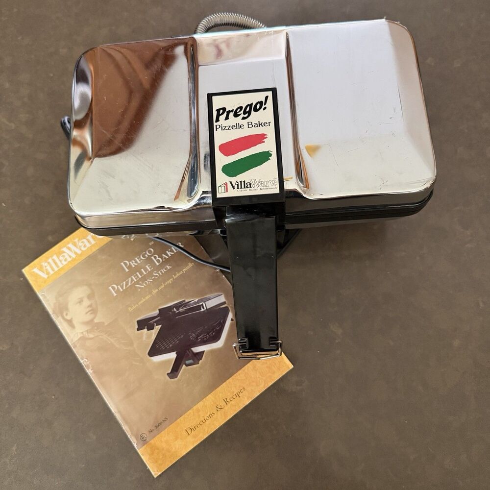 VillaWare Prego Pizzelle Baker Maker 3600-NS Italian Cookies